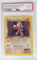 V1767: 2000: Rocket's Hitmonchan: 11/132: 1ST Edition: Gym Heroes: PSA: 8: NM-MT: 102261302